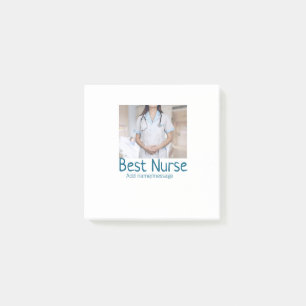 Notas Post-it® Mejor enfermera añada el nombre de la foto médico 