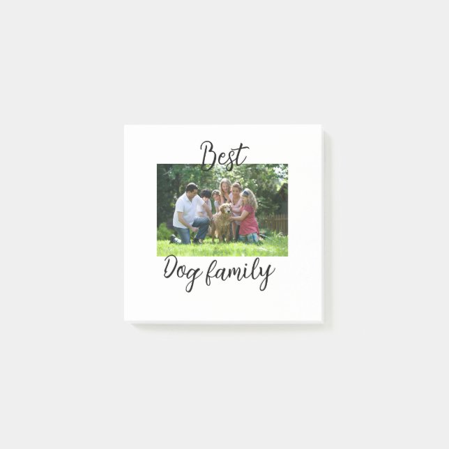 Notas Post-it® Mejor familia de perros mamá papá mascota amigo an (Anverso)