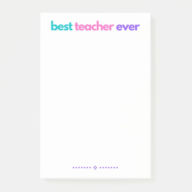 Notas Post-it® Mejor Maestro De Notepad De La Historia (Anverso)