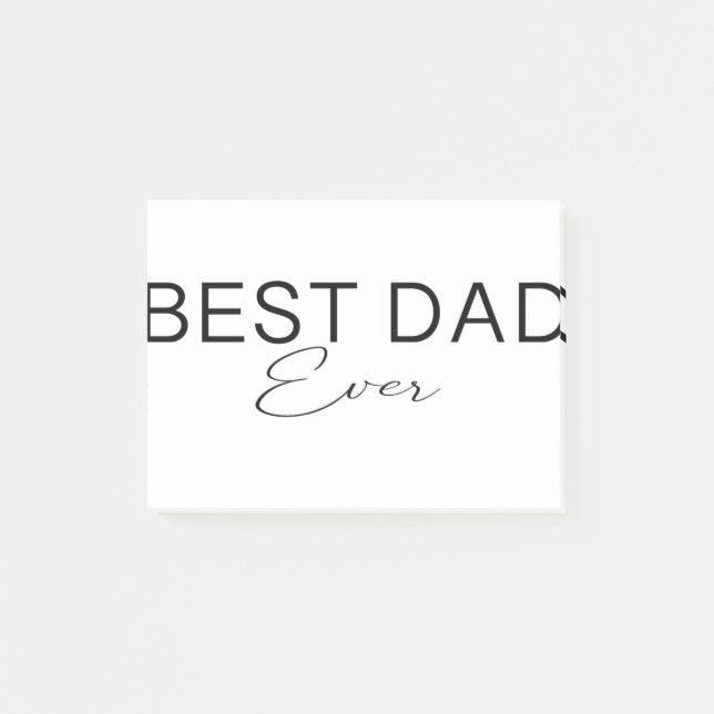 Notas Post-it® mejor padre nunca (Anverso)