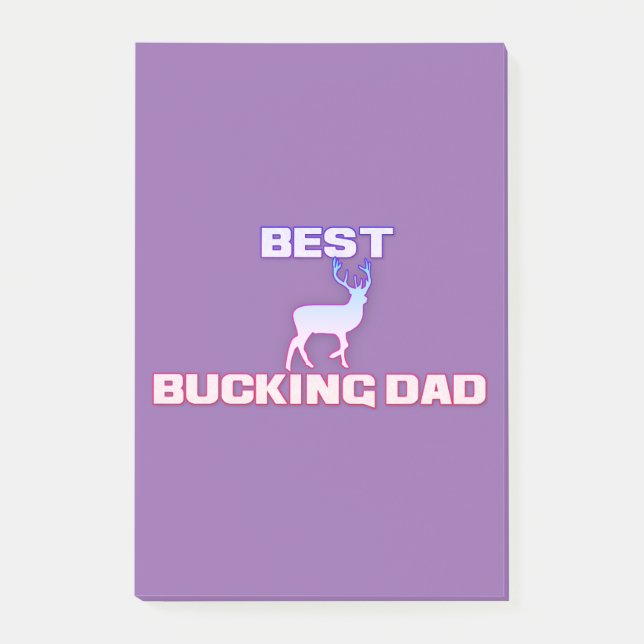 Notas Post-it® mejor padre saltarín (Anverso)