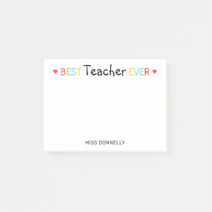Notas Post-it® Mejor Profesor Personalizado De La Historia