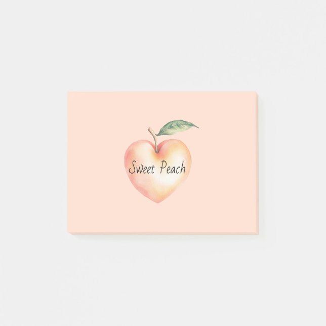 Notas Post-it® Melocotón Corazón Dulce (Anverso)