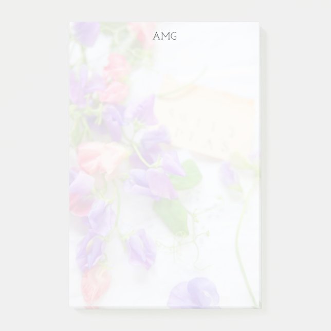 Notas Post-it® Melocotones dulces sobre el desvanecimiento de la  (Anverso)