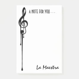 Notas Post-it® MELTPOINT WHITE Personalizado 'La Maestra'