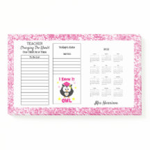 Memo del calendario de la mesa de la oficina de la