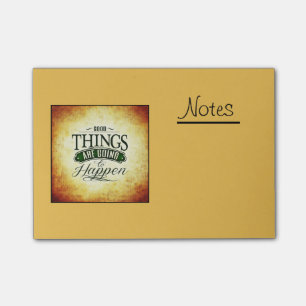 Notas Post-it® Mensaje de cita de actualización inspiradora