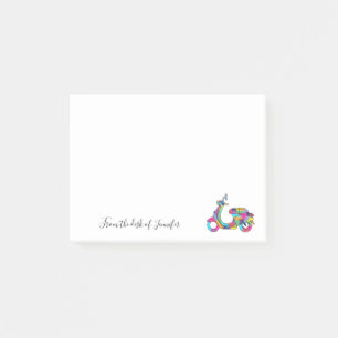 Notas Post-it® Mensaje de Personalizado amopado del motor Rainbow