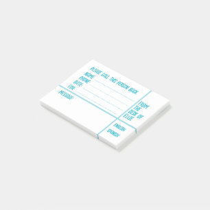 Notas Post-it® Mensaje de teléfono con nombre personalizado Ofici
