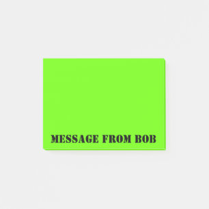 Notas Post-it® Mensaje verde de verano