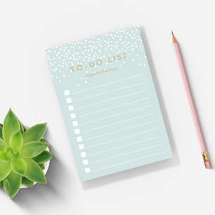 Notas Post-it® Menta   Lista de tareas pendientes personalizadas 