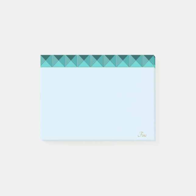 Notas Post-it® Menta Verde Claro Lindo (Anverso)