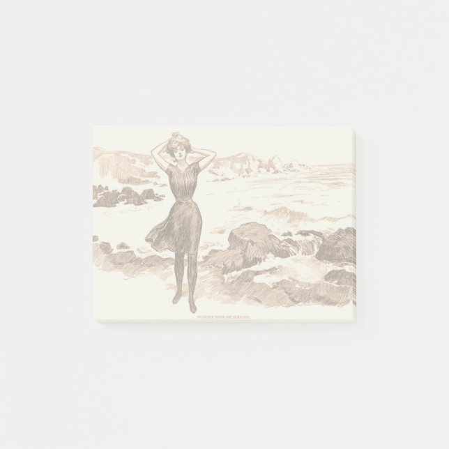 Notas Post-it® Mermaid Beach Gibson Chica Vieja (Anverso)