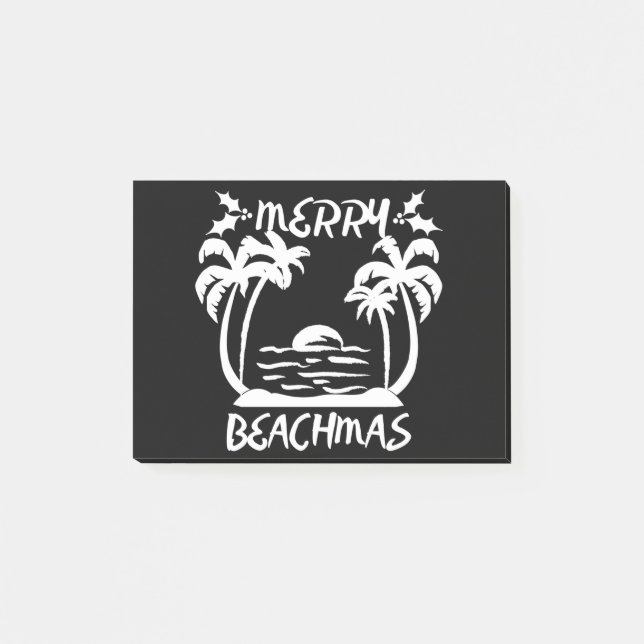 Notas Post-it® Merry Beachmas Navidades En Julio (Anverso)