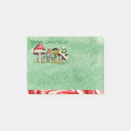 Notas Post-it® Merry ChrisMUSH Personalizado Mushrooms