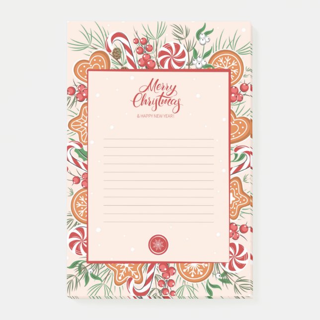 Notas Post-it® Merry Christmas Post-it Notes (Anverso)