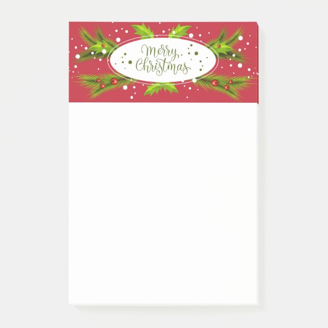 Notas Post-it® Merry Christmas Post-it Notes (Anverso)
