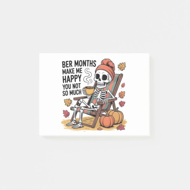 Notas Post-it® Meses mejores me hacen feliz, no tantas navidades (Anverso)