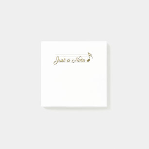 Notas Post-it® Metallic Gold Music Note Post It
