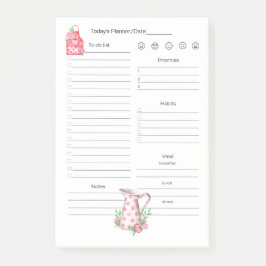 Notas Post-it® Metas diarias, planificación, comidas para cociner