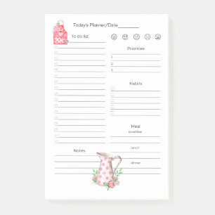 Notas Post-it® Metas diarias, planificación, comidas para cociner