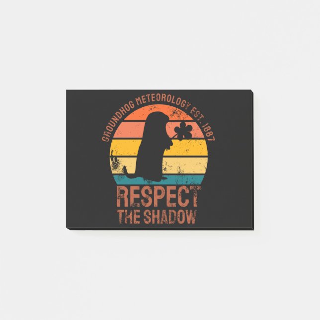 Notas Post-it® Meteorología del Groundhog Est. 1887 (Anverso)