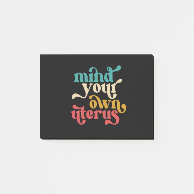 Notas Post-it® Métete En Su Propio Uterus (Anverso)