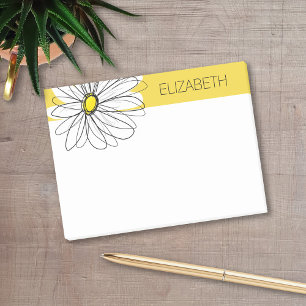 Notas Post-it® Mezcla amarilla y blanca con texto Personalizado