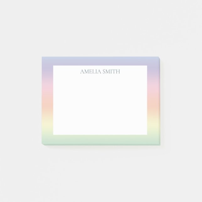 Notas Post-it® Mezcla de bonito Pastel (Anverso)