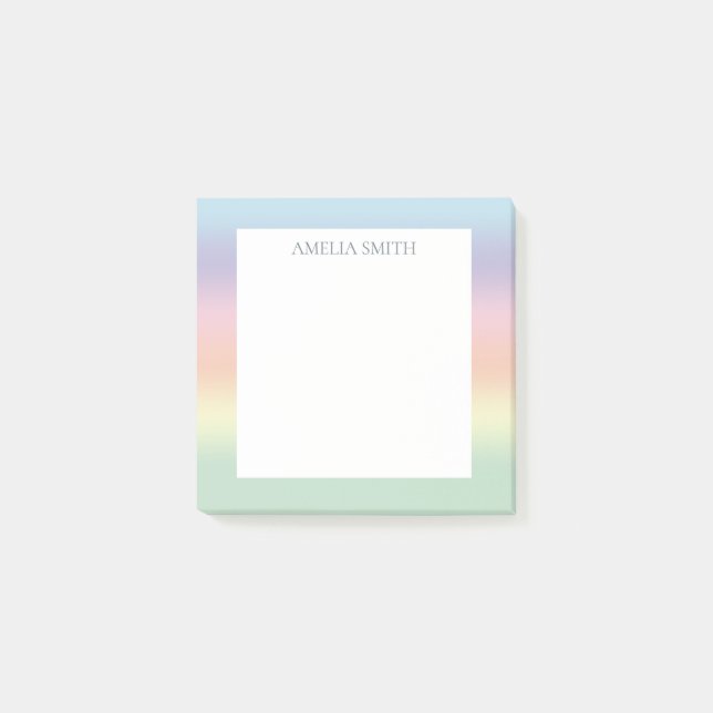 Notas Post-it® Mezcla de bonito Pastel (Anverso)