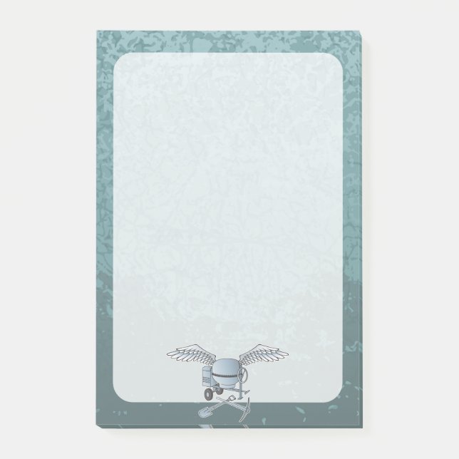 Notas Post-it® Mezcla de hormigón azul-gris (Anverso)