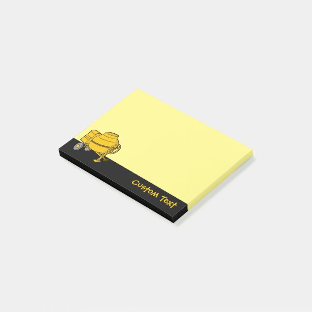 Notas Post-it® Mezclador de concreto (En perspectiva)