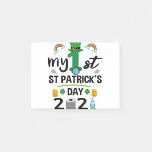 Notas Post-it® Mi 1er outfit del día de San Patricio 2021 bebé