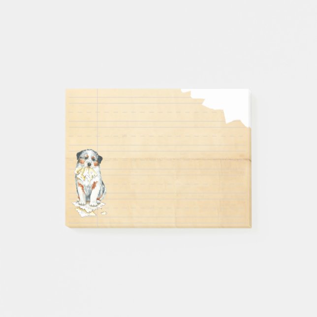 Notas Post-it® Mi Aussie comió mi preparación (Anverso)