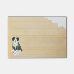 Notas Post-it® Mi collie barbudo comió mi preparación
