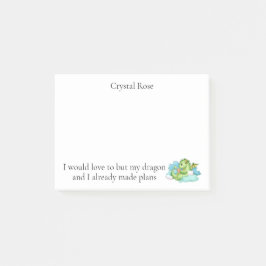 Notas Post-it® Mi dragón y yo hemos hecho planes 