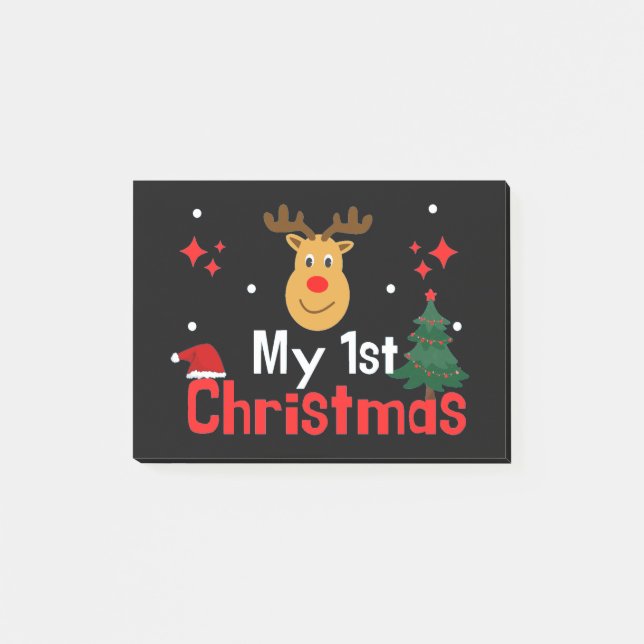 Notas Post-it® Mi primera Navidad (Anverso)