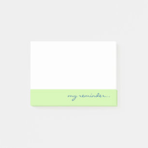 Notas Post-it® Mi Recordatorio Borde Verde