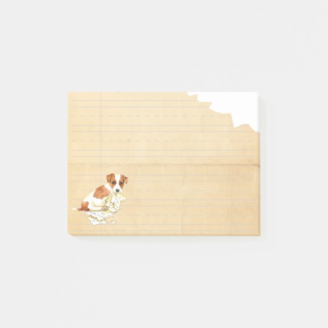 Notas Post-it® Mi Russell Terrier comió mi preparación (Anverso)