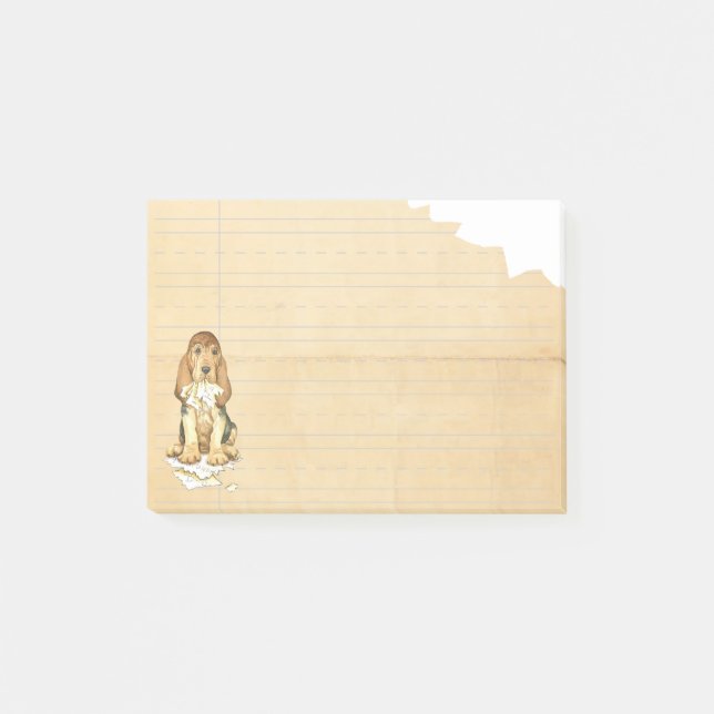 Notas Post-it® Mi sabueso comió mi preparación (Anverso)