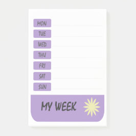 Notas Post-it® Mi semana más tarde