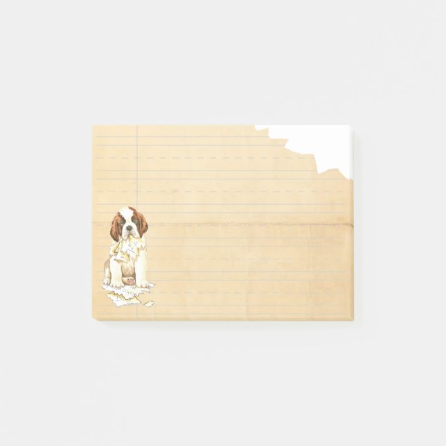 Notas Post-it® Mi St Bernard comió mi preparación (Anverso)