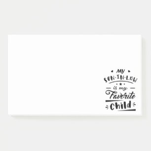 Notas Post-it® Mi yerno es mi hijo favorito