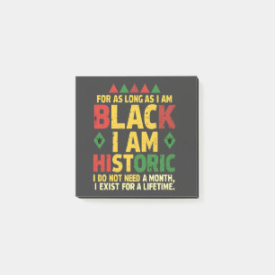 Notas Post-it® Mientras sea negro, soy histórico