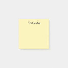 Notas Post-it® Miércoles amarillo