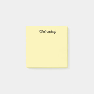 Notas Post-it® Miércoles amarillo
