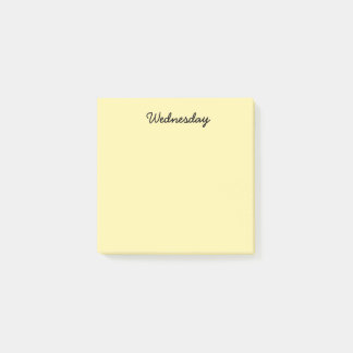 Notas Post-it® Miércoles amarillo