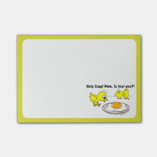 Notas Post-it® ¡Mierda santa! ¿Pete, es que usted?