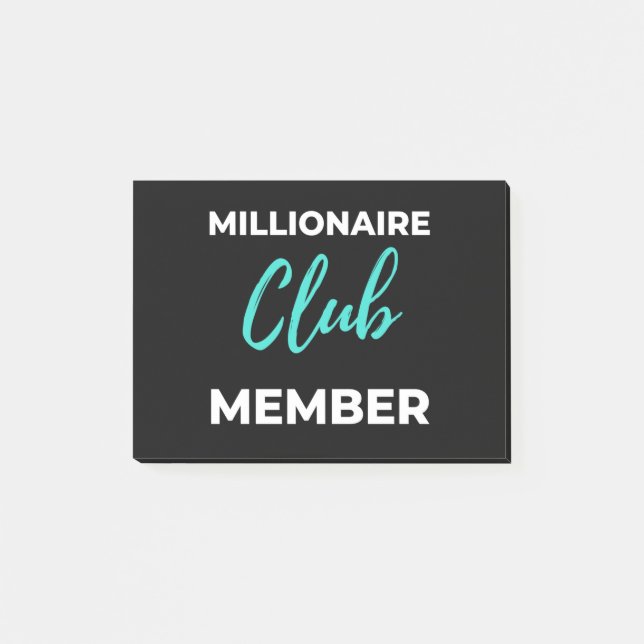 Notas Post-it® Millionaire Club Member (Anverso)