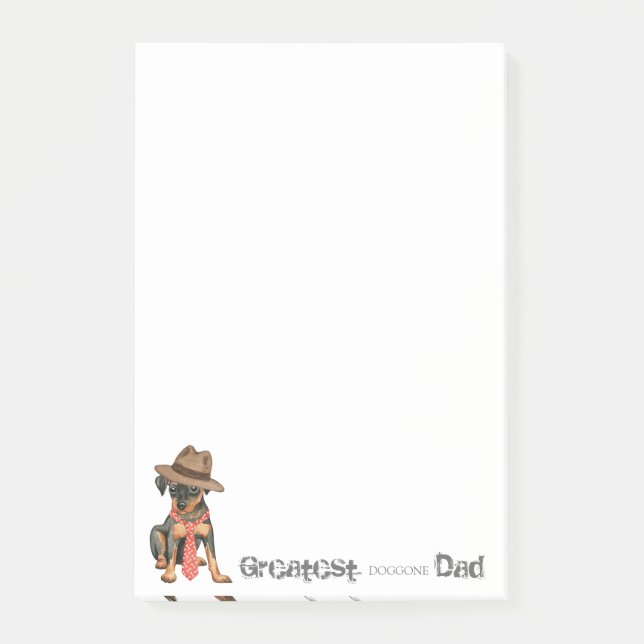 Notas Post-it® Min Pin Dad (Anverso)